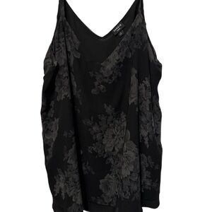Torrid Sophie Black and Gray Floral Camisole Size 2